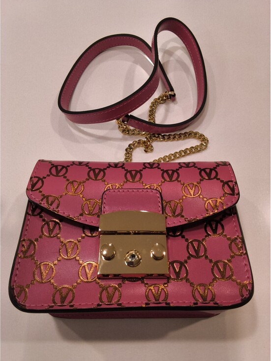 Valentino Handbags - Valentino By Mario Valentino Bijou Monogram Leather Crossbody Bag New